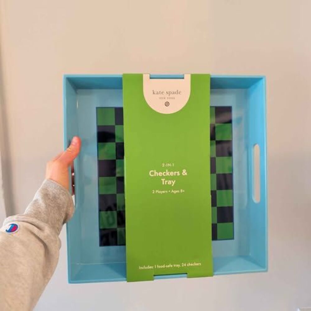 Kate Spade New York x Target Melamine in-1Checkers and Serve Tray